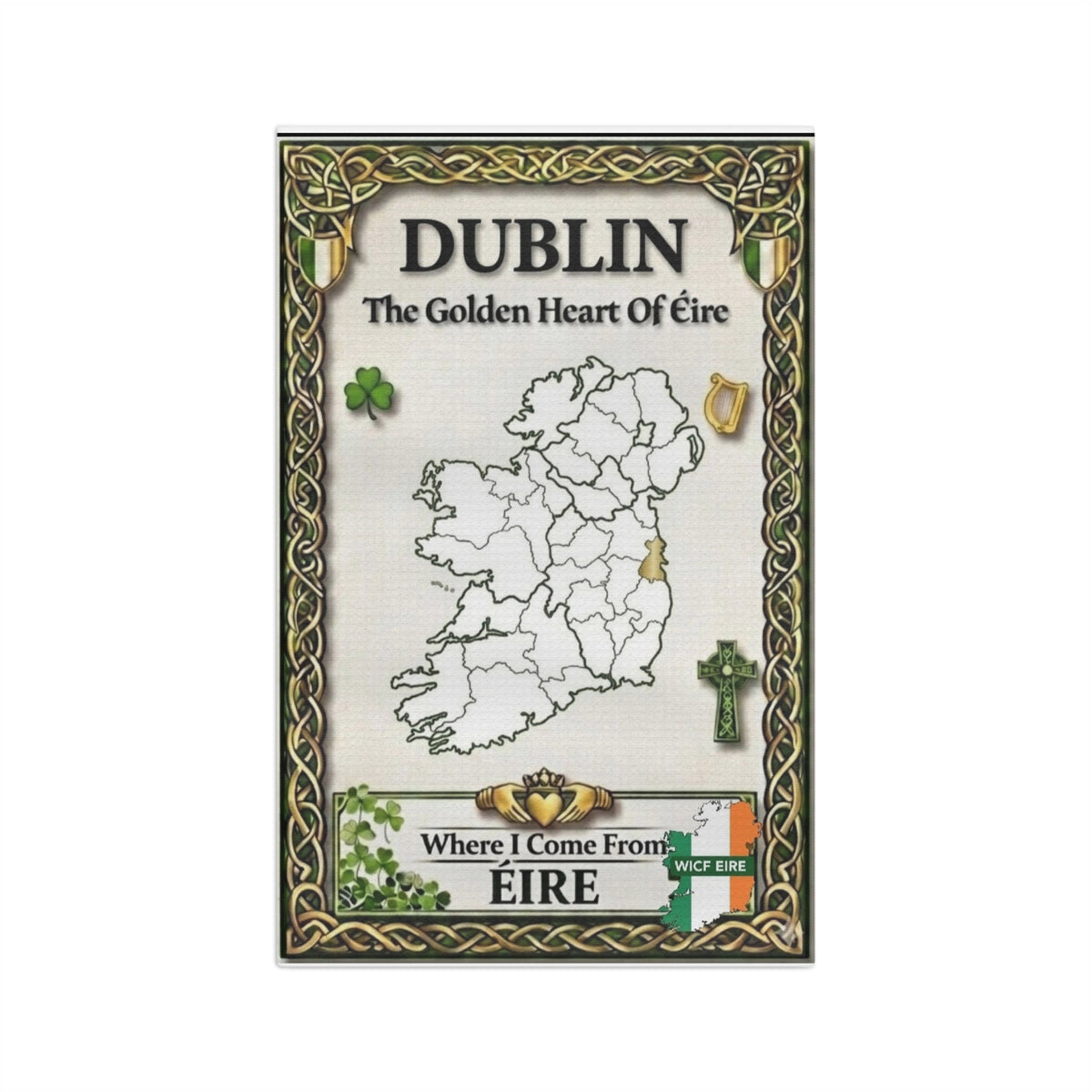 Irish , Dublin Tea Towel