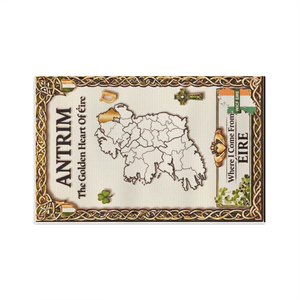 Irish ,County Antrim  Tea Towel